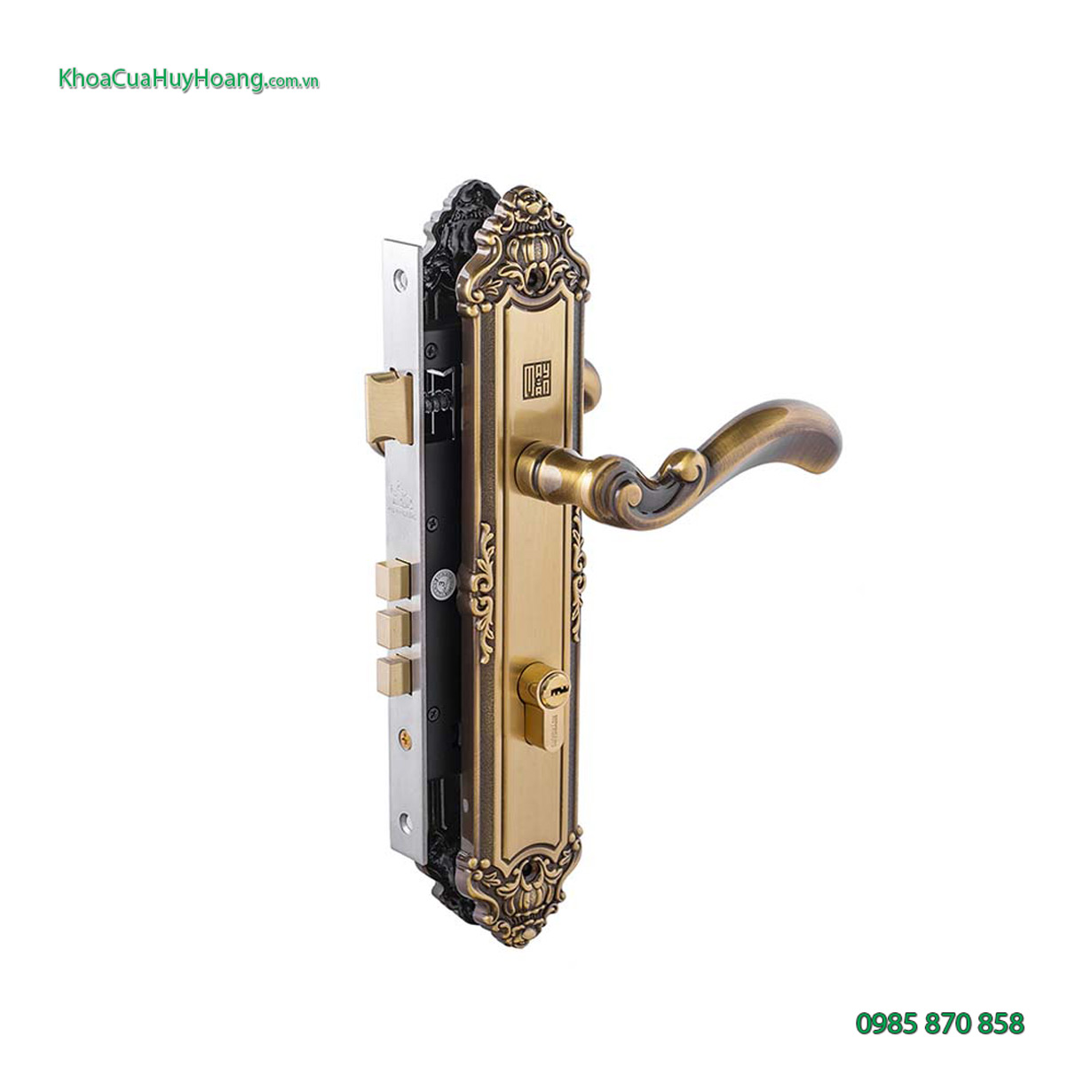 Khóa cửa chính bằng đồng TNHCR8529