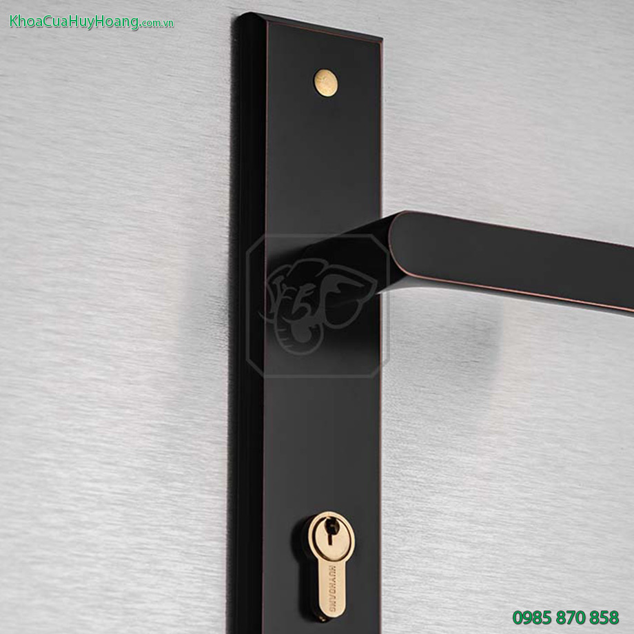 Khóa cửa chính bằng inox mạ đồng đen TNSS8510-ABC