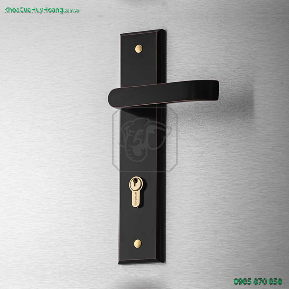 Khóa cửa chính bằng inox mạ đồng đen TNSS8510-ABC
