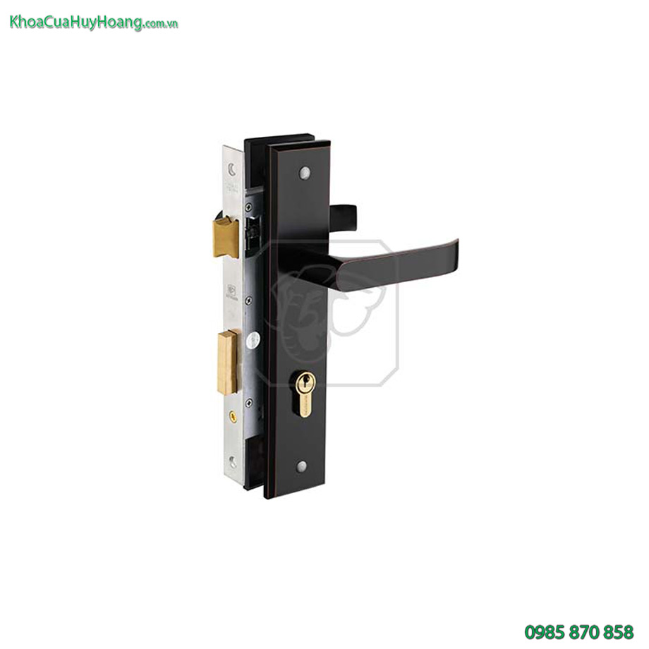 Khóa cửa chính bằng inox mạ đồng đen TNSS8510-ABC