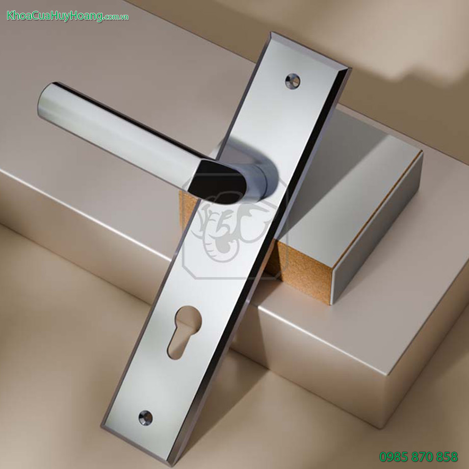 Khóa cửa đi con voi hợp kim điện zitan TNEX8533-ZTT