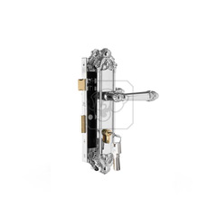 Khóa cửa gỗ hợp kim trắng bóng TNEX8526-PCD