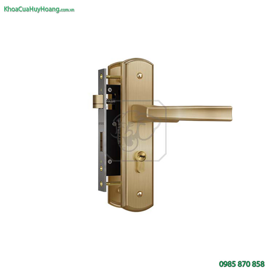 Khóa cửa phòng bằng đồng vàng TNHCX5868