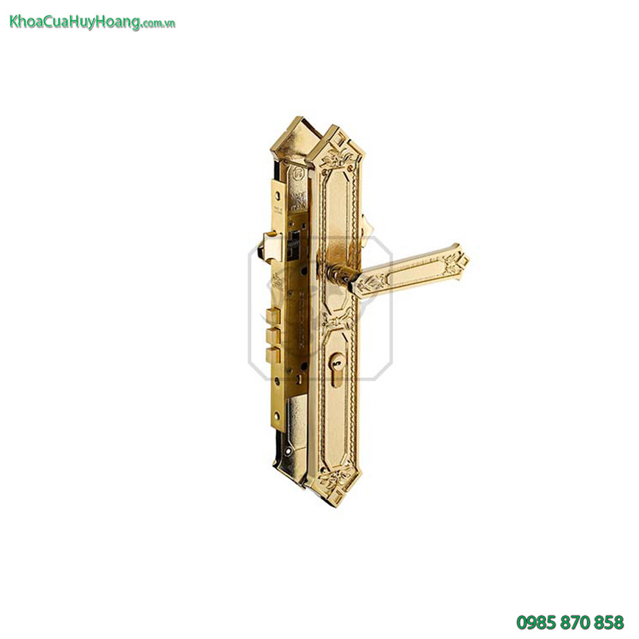 Khóa cửa chính bằng đồng King TNHC85K-PVDGO