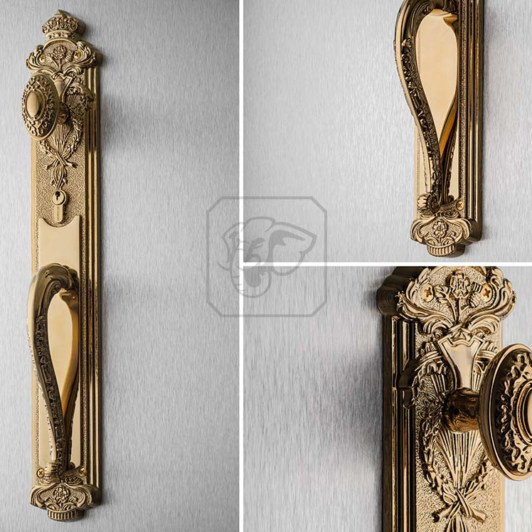 Khóa đồng đại sảnh cửa gỗ TNHC8524DS-PVDGO
