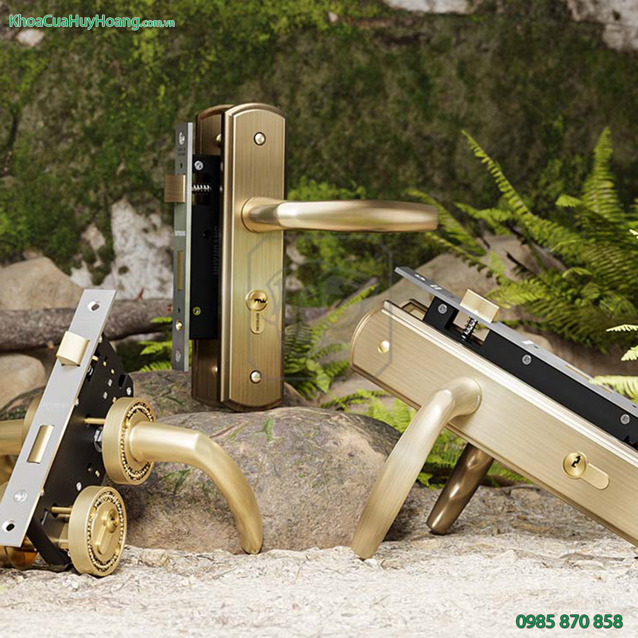 Khóa phòng bằng đồng xước TNHCX5866