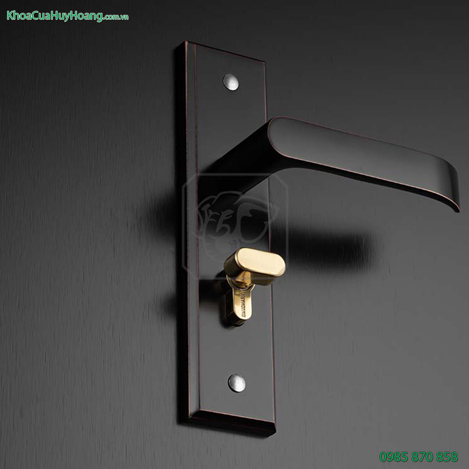 Khóa cửa thông phòng inox mạ đồng đen TNSS5810-ABC