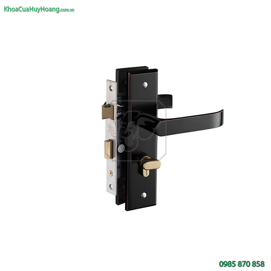 Khóa cửa thông phòng inox mạ đồng đen TNSS5810-ABC