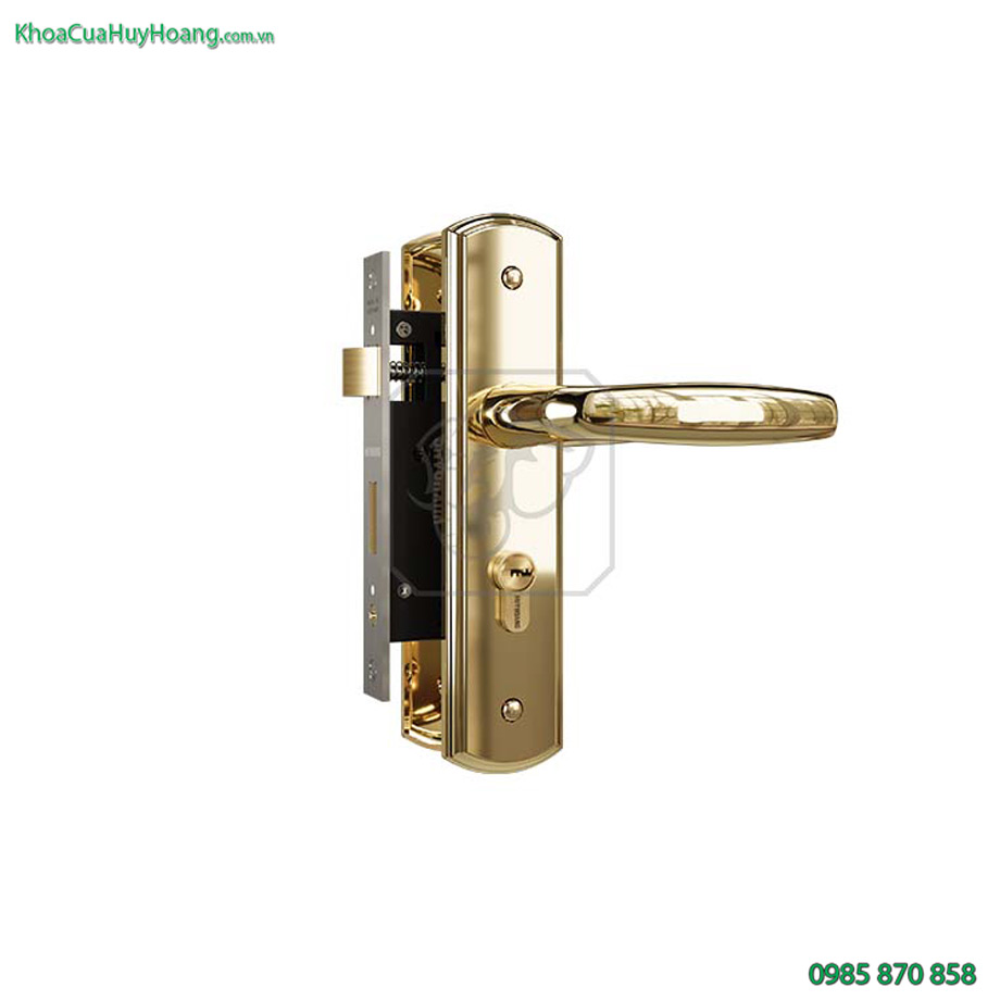 Khóa thông phòng đồng vàng gold TNHC5866-PVDGO